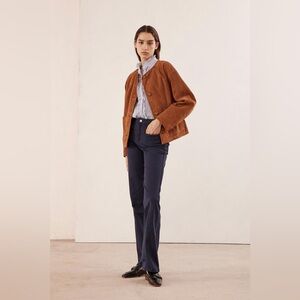 Vanessa Bruno Nello Trousers Navy Blue, Size FR36